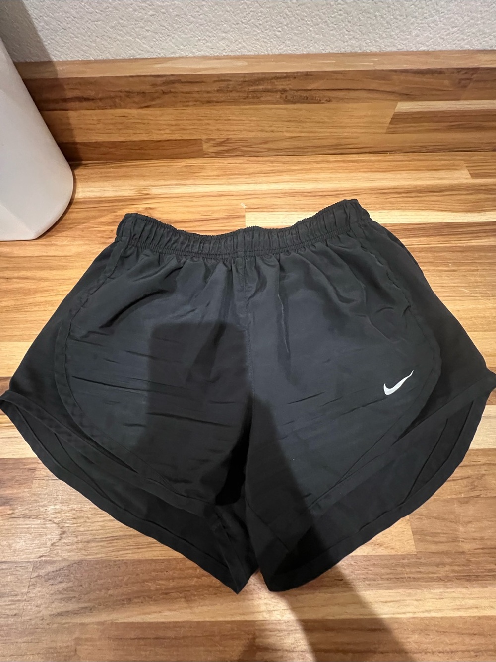 Nike Black Running Shorts with White Swoosh